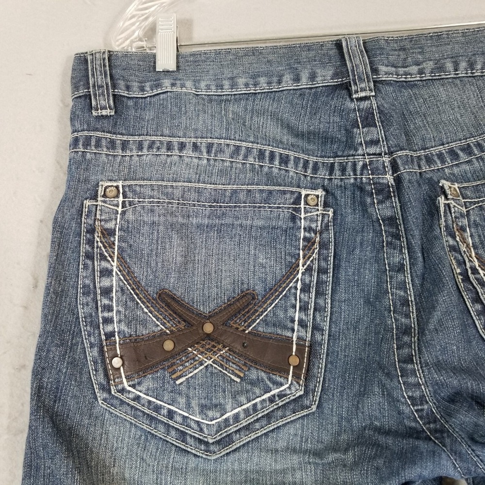 Request jeans men's 36x30 loose straight blue denim pants retro Y2K - Picture 8 of 11